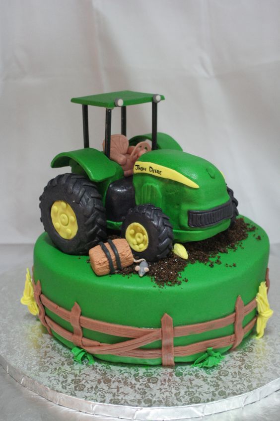 Как сделать трактор из мастики на торт