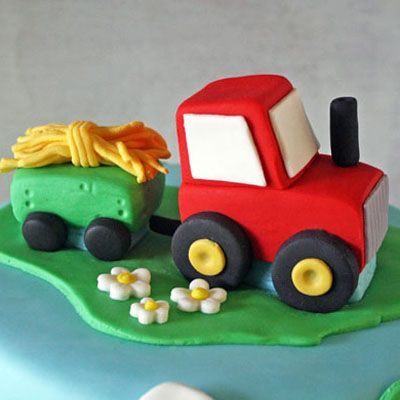 Как сделать трактор из мастики на торт