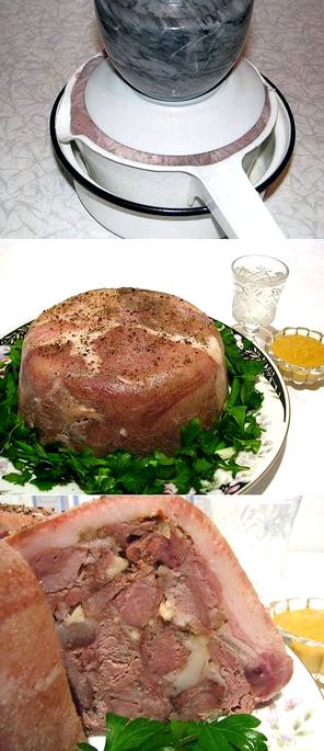 Как сделать прессованное мясо из свиной головы Для стандартного варианта со свининой