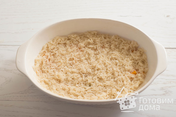 Курица с рисом в духовке (всегда рассыпчатый рис) фото к рецепту 4