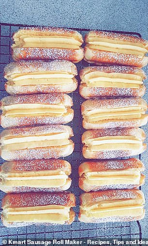 A savvy Australian mother-of-two has shared her easy recipe to make custard-filled cakes using her $29 sausage roll maker from Kmart