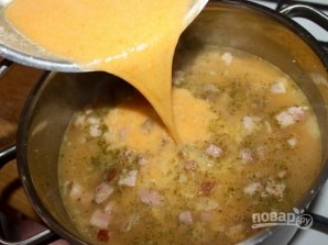 Суп гороховый с копченостями - фото шаг 11