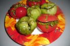 Малосольные помидоры по-армянски с чесноком