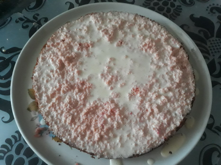 Торт «Лесная ягодка» из сухого киселя