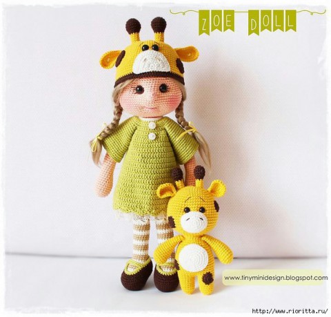 Кукла Зоя и жираф фото