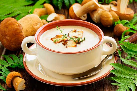 крем-суп из белых грибов