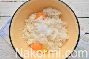 Творожная запеканка с рисом в мультиварке