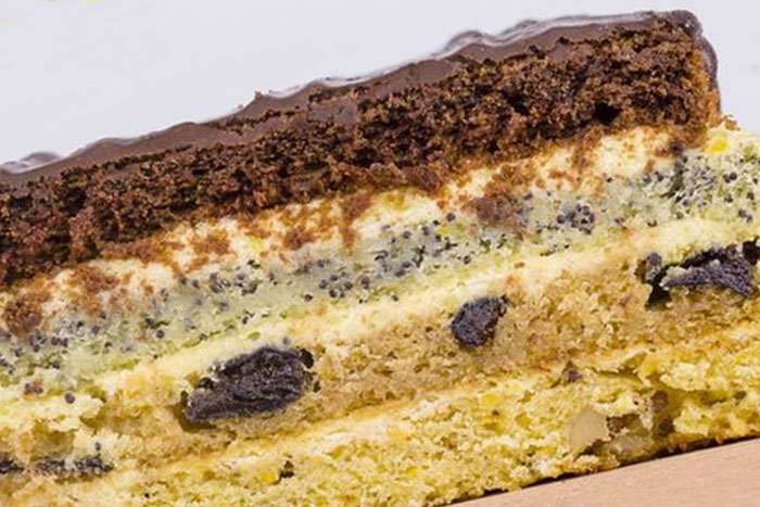 Классический торт Наташа в разрезе - фото