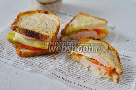 Фото рецепта  Сытный бутерброд для перекуса