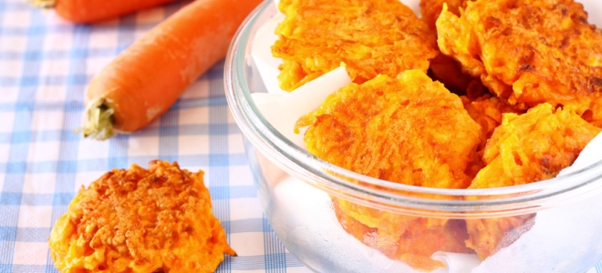 Оладьи из морковного жмыха – рецепт