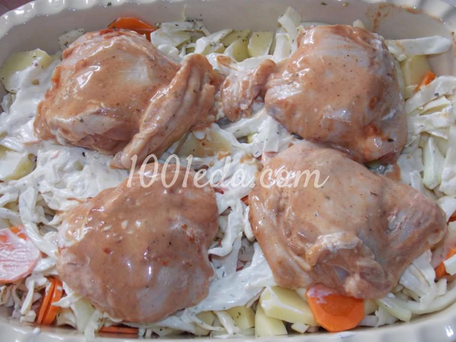 Курица на овощной подушке: рецепт с пошаговым фото - Шаг № 4