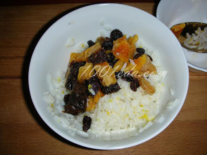 Запеченная тыква с рисом и сухофруктами: рецепт с пошаговым фото