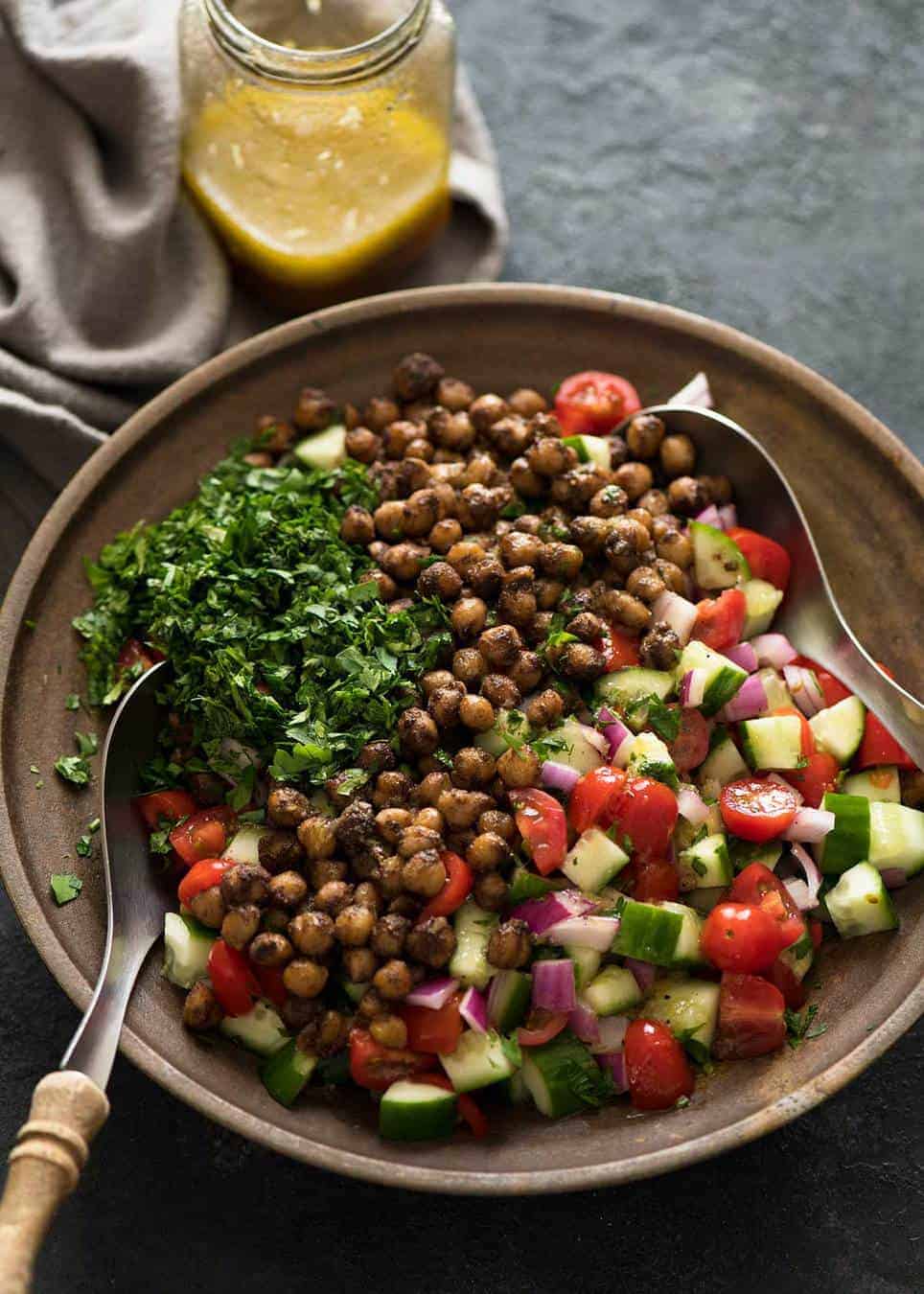 This may very well be the best chickpea salad you ever have in your life. Thank you Yotam Ottolenghi. recipetineats.com