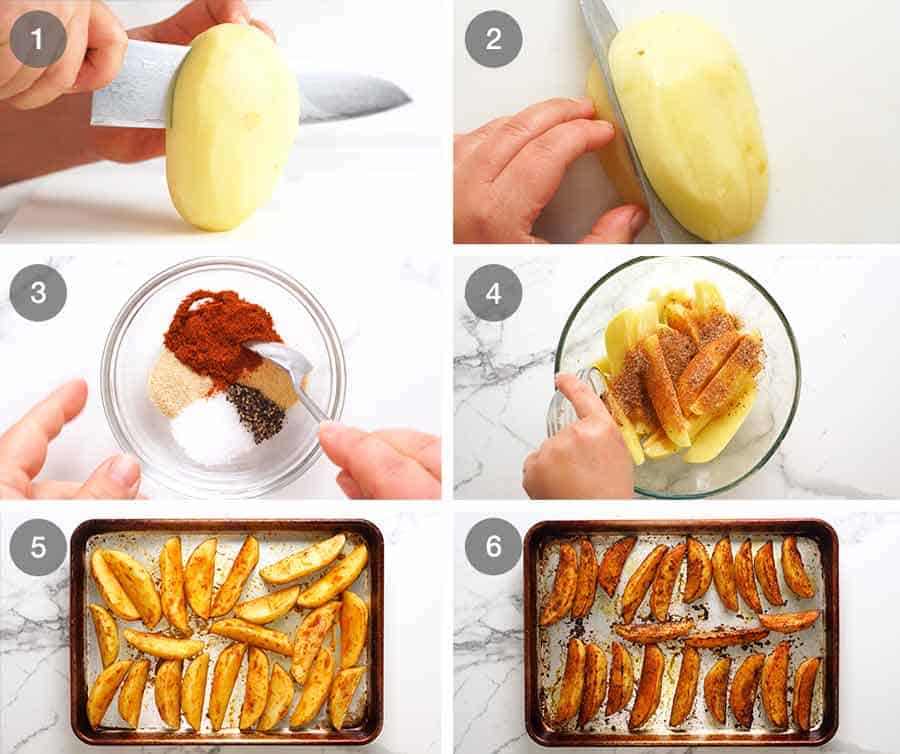 How to make Crunchy Baked Potato Wedges
