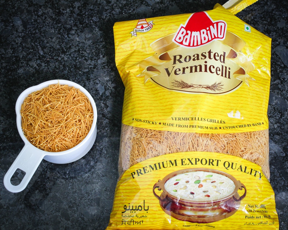 packet of roasted vermicelli