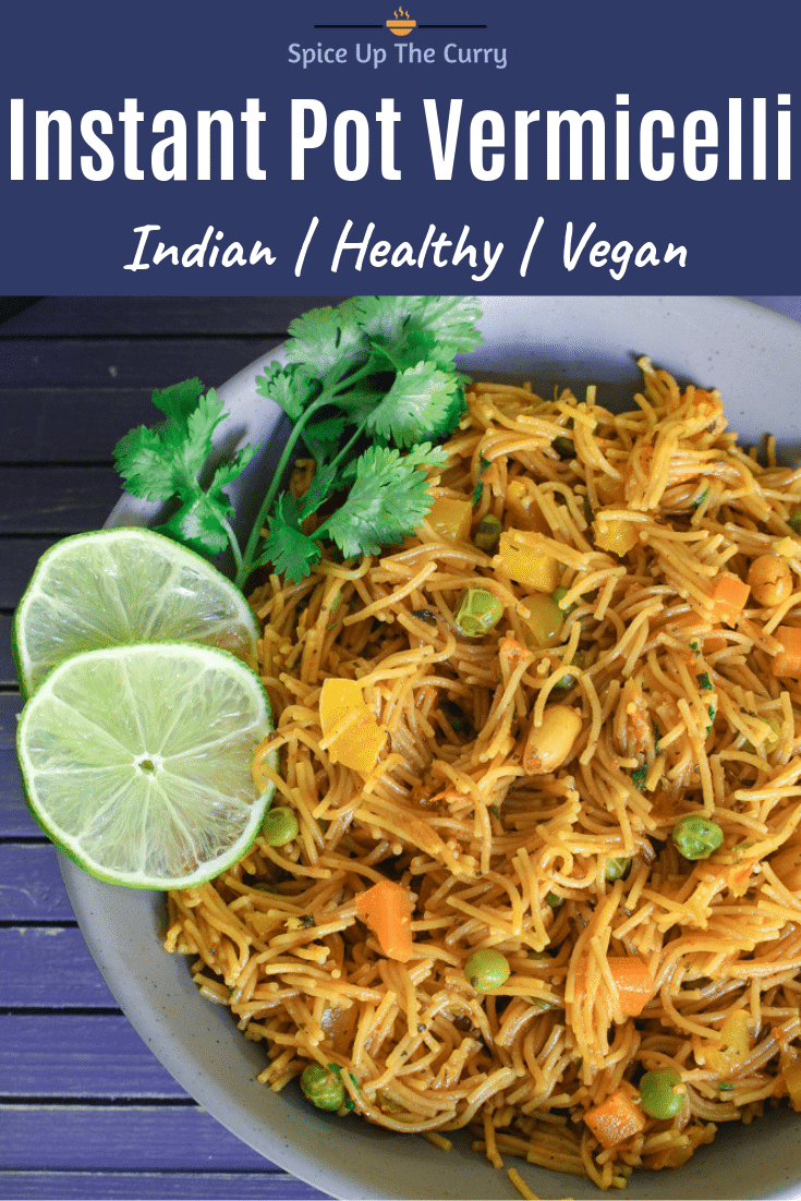 Instant Pot Vermicelli Pulao Recipe (Masala Sevai) pin image