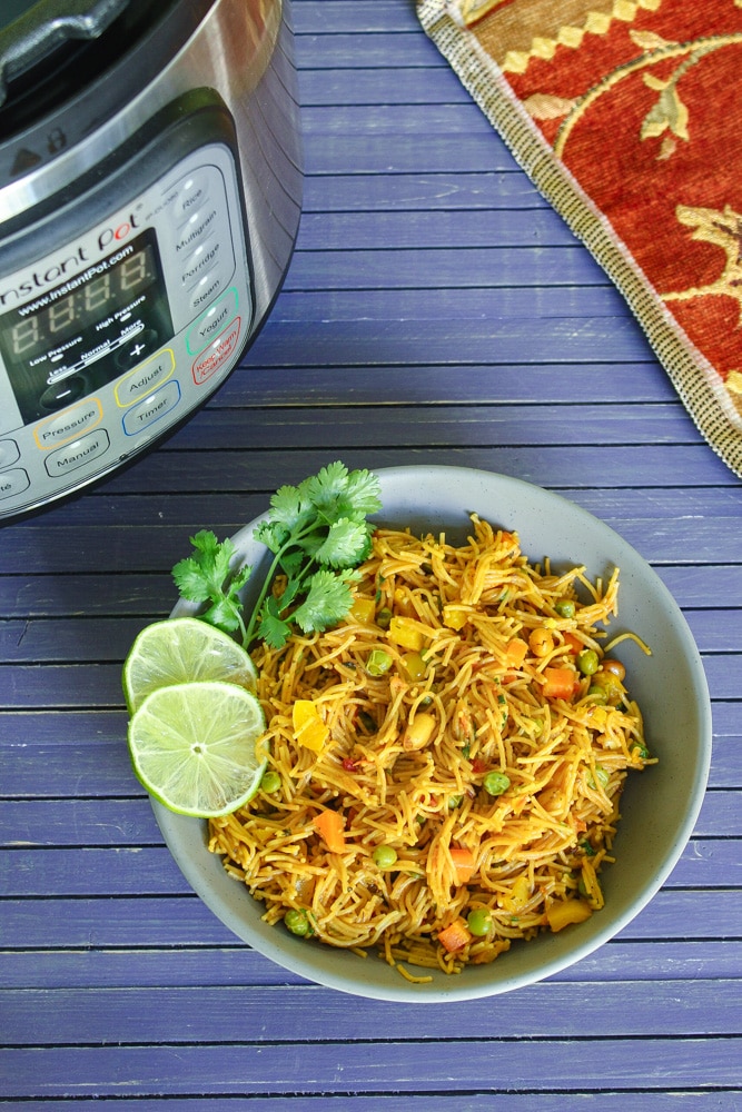 Instant Pot Vermicelli Pulao Recipe (Masala Sevai)