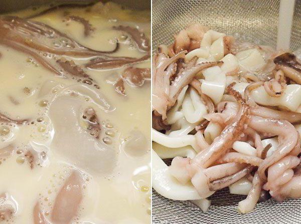 кальмары в сливочном соусе рецепт